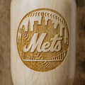 New York Mets Wined Up® | Baseball Bat Wine Mug MLB Teams - Wined Up Glass Dugout Mugs®   