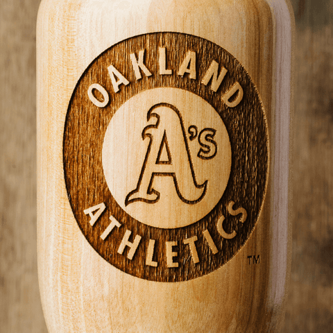 Oakland Athletics Wined Up® | Baseball Bat Wine Mug MLB Teams - Wined Up Glass Dugout Mugs®   