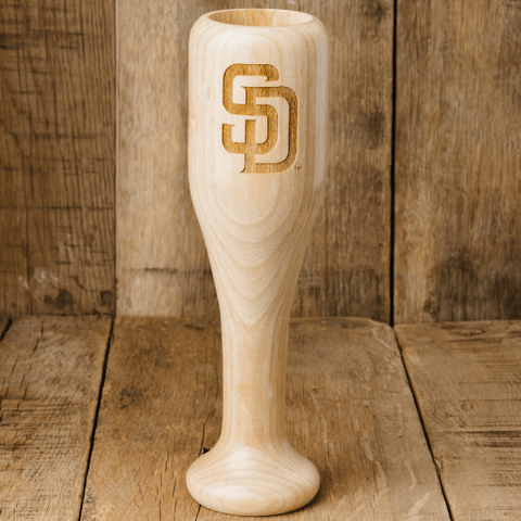 San Diego Padres "SD" Wined Up® | Baseball Bat Wine Mug MLB Teams - Wined Up Glass Dugout Mugs®   