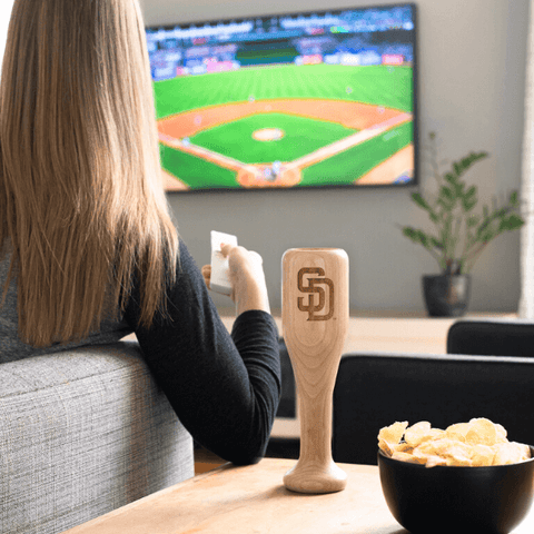 San Diego Padres "SD" Wined Up® | Baseball Bat Wine Mug MLB Teams - Wined Up Glass Dugout Mugs®   