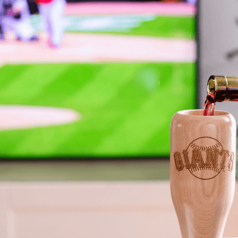 San Francisco Giants Wined Up® - Baseball Bat Wine Mug MLB Teams - Wined Up Glass Dugout Mugs®   