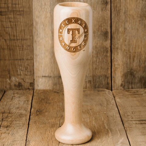 Texas Rangers Wined Up® | Baseball Bat Wine Mug MLB Teams - Wined Up Glass Dugout Mugs®   