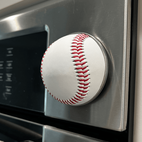 Baseball Bottle Opener – Cleveland Guardians Cutter | Unique MLB Team Logo Opener Cutters - Half Baseball Bottle Opener - YinzerShop
