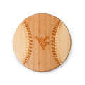 Baseball Cutting Board | West Virginia Mountaineers Durable Bamboo Serving Tray & Game Day Gift Licensed - YinzerShop