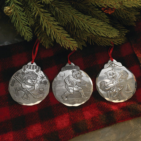 Baseball Fox Ornament - Personalized Sports Keepsake With Whimsical Fox Design - YinzerShop