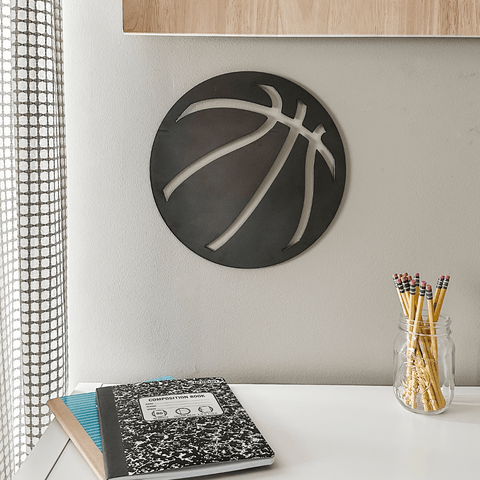 Basketball Wall Decor - Magnetic Steel Sign for Sports Room Display Board Wall Decor - YinzerShop