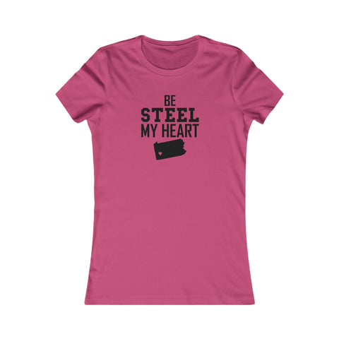 Be Still my Heart Pittsburgh Women's Slim Feminine Fit Tee T-Shirt - YinzerShop