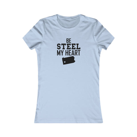 Be Still my Heart Pittsburgh Women's Slim Feminine Fit Tee T-Shirt - YinzerShop