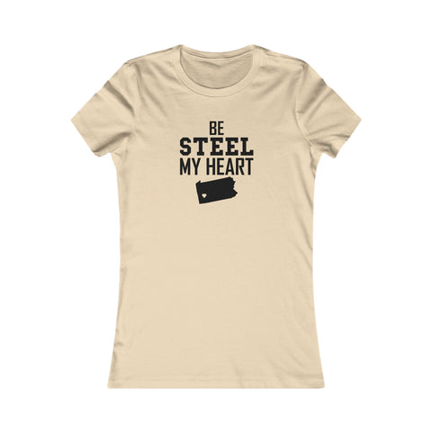 Be Still my Heart Pittsburgh Women's Slim Feminine Fit Tee T-Shirt - YinzerShop