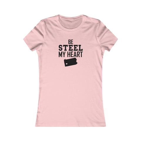 Be Still my Heart Pittsburgh Women's Slim Feminine Fit Tee T-Shirt - YinzerShop