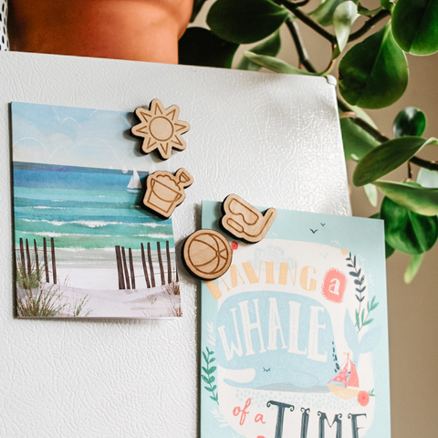 Beach Fun in the Sun Magnets, Pack of 4