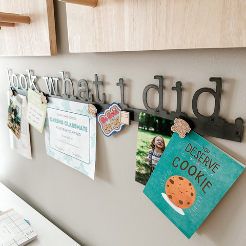 'Look What I Did' Magnetic Bar (typewriter font)