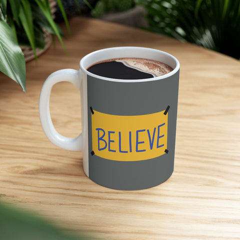 Believe Positive Message Mug — "Be Curious Not Judgmental" Coffee Cup (11oz & 15oz) Mug - YinzerShop