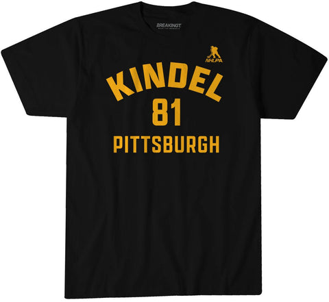 Ben Kindel: Pittsburgh Name & Number Pittsburgh Penguins-Pro Hockey - YinzerShop