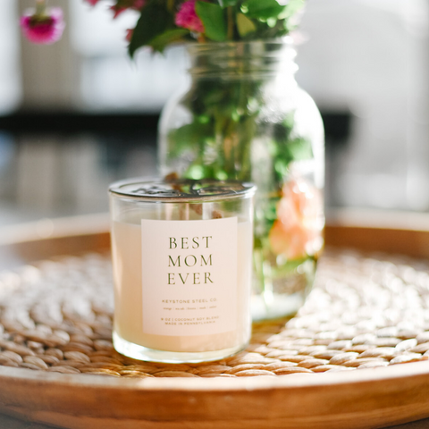 'Best Mom Ever' Candle + Ornament Set