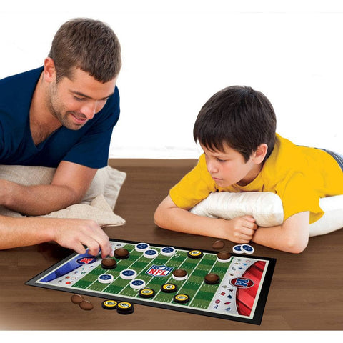 NFL Checkers Game - Licensed NFL Board With Football Helmet Pieces | Family Game Night