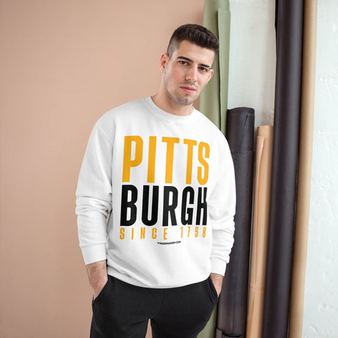 Big Pittsburgh - Champion Crewneck Sweatshirt Sweatshirt - YinzerShop