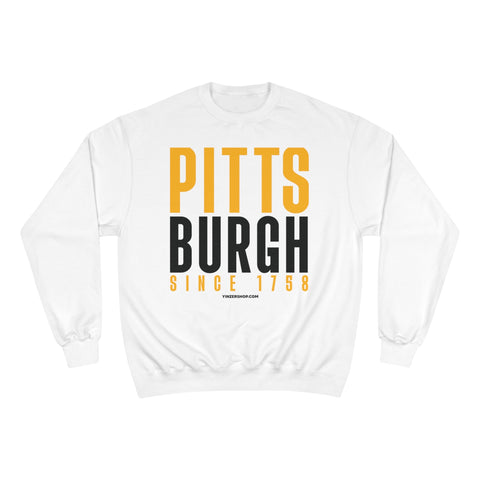 Big Pittsburgh - Champion Crewneck Sweatshirt Sweatshirt - YinzerShop