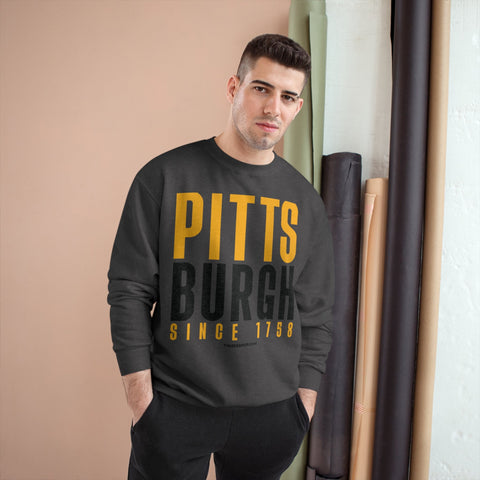 Big Pittsburgh - Champion Crewneck Sweatshirt Sweatshirt - YinzerShop