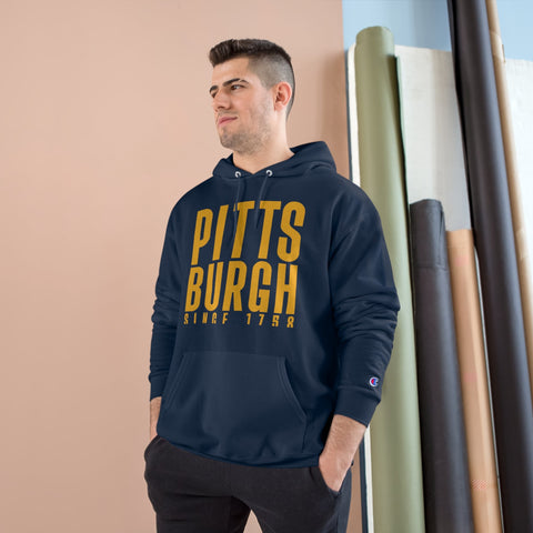 Big Pittsburgh - Champion Hoodie Hoodie - YinzerShop