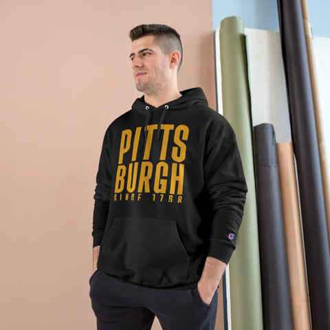Big Pittsburgh - Champion Hoodie Hoodie - YinzerShop
