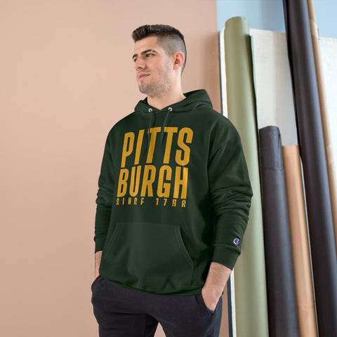 Big Pittsburgh - Champion Hoodie Hoodie - YinzerShop