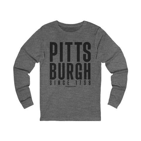 Big Pittsburgh - LONG SLEEVE TEE Long Sleeve Shirt - YinzerShop