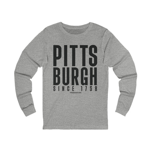 Big Pittsburgh - LONG SLEEVE TEE Long Sleeve Shirt - YinzerShop