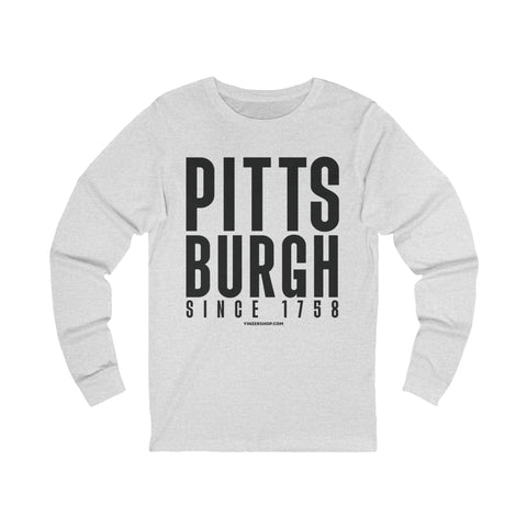 Big Pittsburgh - LONG SLEEVE TEE Long Sleeve Shirt - YinzerShop