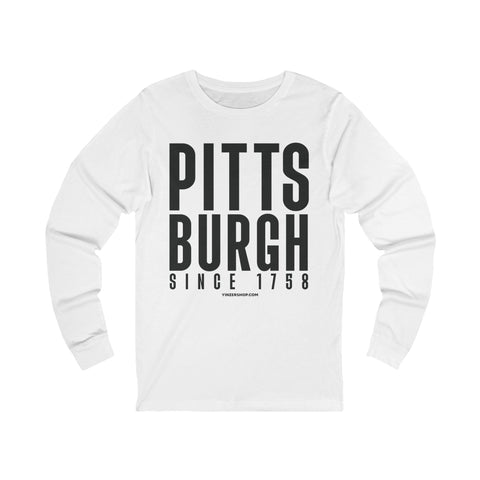 Big Pittsburgh - LONG SLEEVE TEE Long Sleeve Shirt - YinzerShop