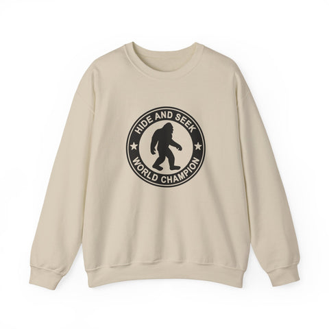 Bigfoot Hide and Seek Champion (Pittsburgh Sarcasm Series) - Heavy Blend™ Crewneck Sweatshirt Sweatshirt - YinzerShop