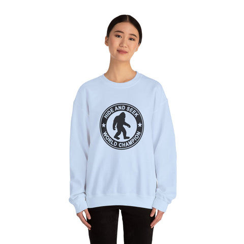 Bigfoot Hide and Seek Champion (Pittsburgh Sarcasm Series) - Heavy Blend™ Crewneck Sweatshirt Sweatshirt - YinzerShop