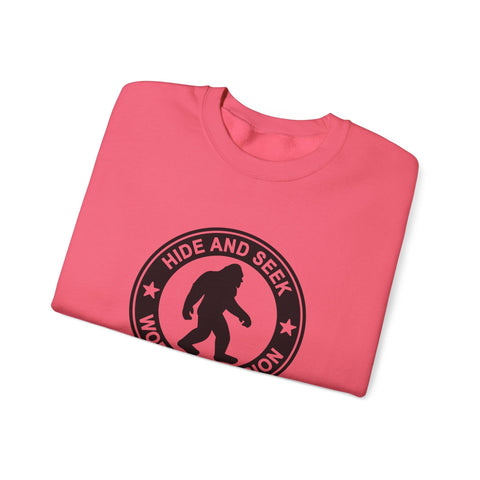 Bigfoot Hide and Seek Champion (Pittsburgh Sarcasm Series) - Heavy Blend™ Crewneck Sweatshirt Sweatshirt - YinzerShop