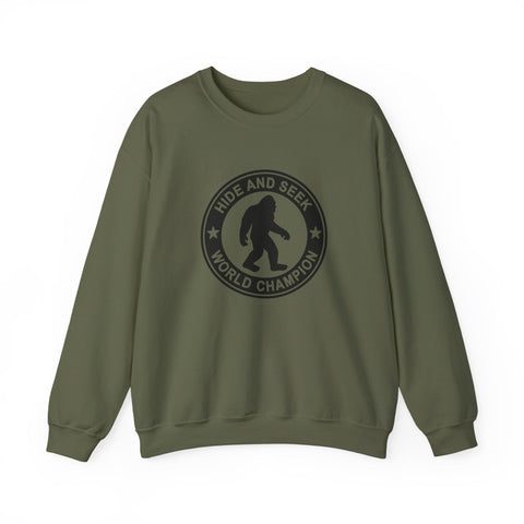 Bigfoot Hide and Seek Champion (Pittsburgh Sarcasm Series) - Heavy Blend™ Crewneck Sweatshirt Sweatshirt - YinzerShop