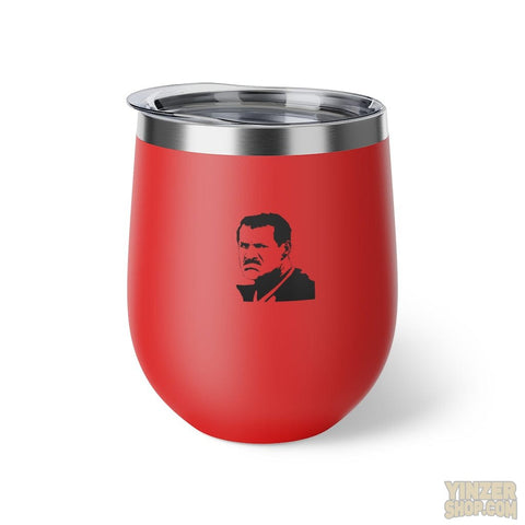 Bill Cowher Steelers & Heinz Field 12oz Wine Tumbler / Coffee Cup Mug Printify   