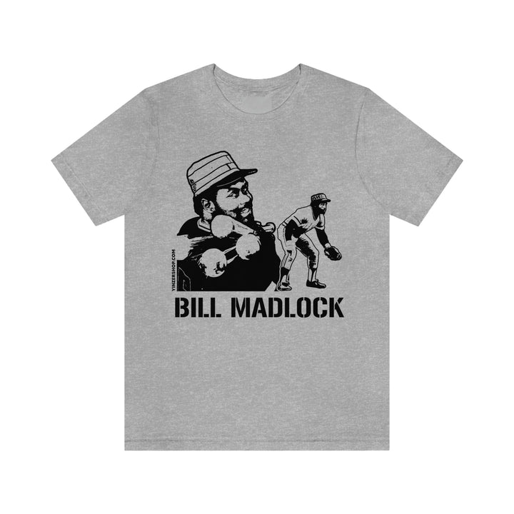 Bill Madlock Legend T-Shirt Short Sleeve Tee T-Shirt Printify Athletic Heather S 