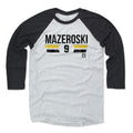 Bill Mazeroski Baseball T-Shirt - Premium Tri-Blend Raglan 3/4 Sleeve Tee Men's Baseball T-Shirt - YinzerShop