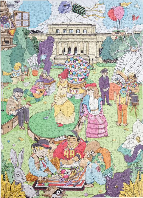 Birdie Puzzles 1,000 Piece Puzzle - Picnic Themed Artistic Jigsaw Puzzle Set Jigsaw Puzzles - YinzerShop