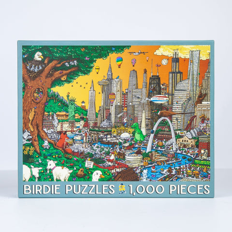 Birdie Puzzles Road Trip Puzzle - 1000 Piece Jigsaw With Detailed Puzzle Art Jigsaw Puzzles - YinzerShop