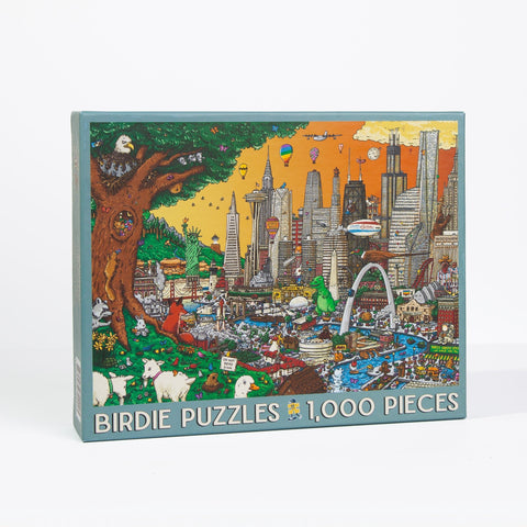 Birdie Puzzles Road Trip Puzzle - 1000 Piece Jigsaw With Detailed Puzzle Art Jigsaw Puzzles - YinzerShop