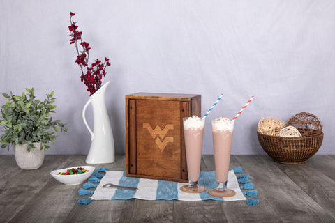 West Virginia Mountaineers - Pilsner Beer Glass Gift Set Barware Picnic Time Family of Brands   