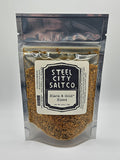 Black Gold Blend Grilled Food Rub – Hickory Smoked Salt & Citrus Pepper Mix For Game Day Spices - YinzerShop