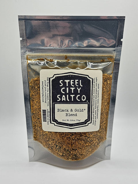 Black Gold Blend Grilled Food Rub – Hickory Smoked Salt & Citrus Pepper Mix For Game Day Spices - YinzerShop