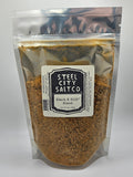 Black Gold Blend Grilled Food Rub – Hickory Smoked Salt & Citrus Pepper Mix For Game Day Spices - YinzerShop
