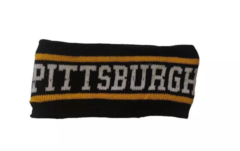 Black Gold Headband – Pittsburgh Knit Ear Warmer with Cozy Fleece Lining Headband - YinzerShop
