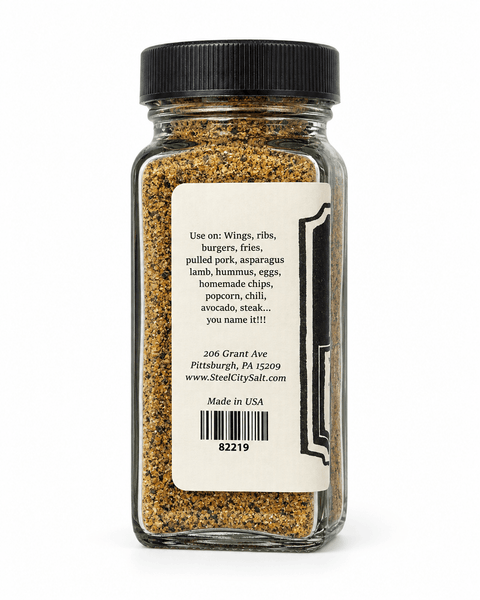 Black Hawaiian Salt Yinzer Dust® - Artisan Salt Blend For Grilled Food Seasoning - YinzerShop