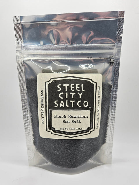 Black Hawaiian Sea Salt | Fine Grain Lava Sea Salt For Cooking & Barbecue Seasoning - YinzerShop