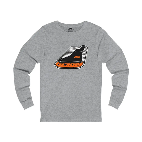 Erie Blades™ Long Sleeve Shirt  Vintage Ice Hockey Athletic Heather XS 