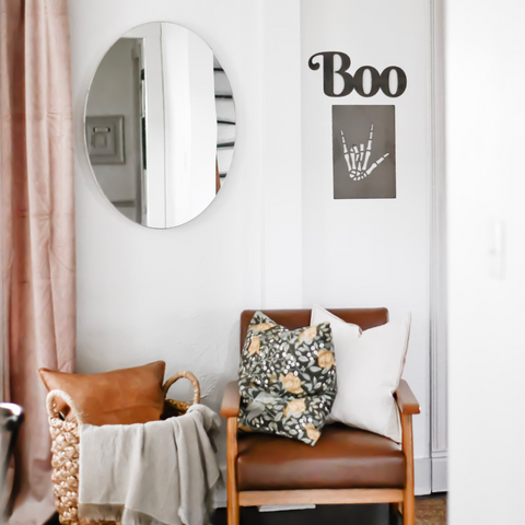 Boo Wall Decor - Steel Halloween Sign | Spooky Cute Seasonal Wall Art