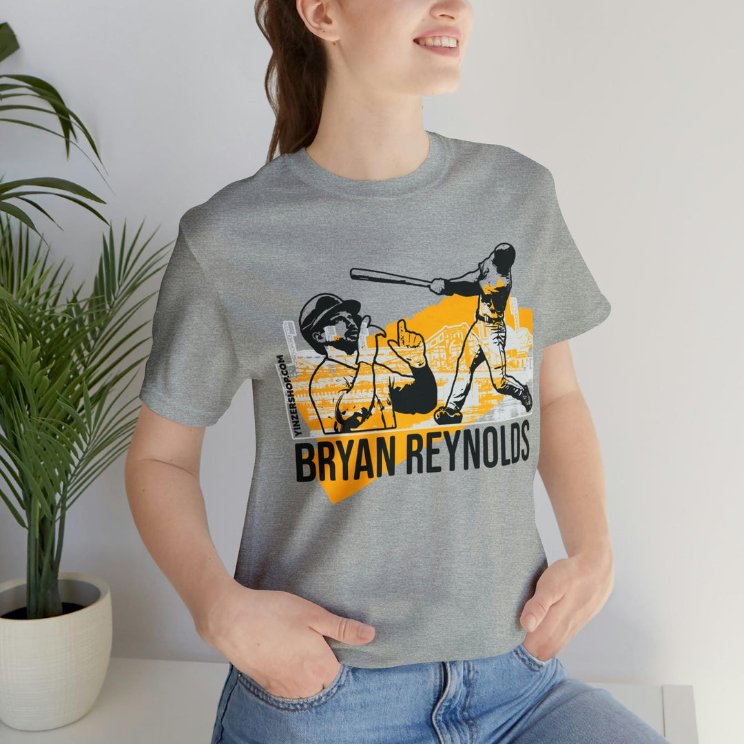 Printify Bryan Reynolds Pittsburgh Headliner Series T-Shirt - Short Sleeve Tee Asphalt / L